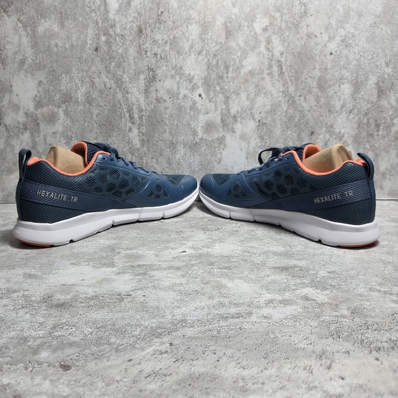 Reebok Hexalite TR Athletic Shoes Lightweight Navy Blue & Coral Women’s Size 10 - Picture 5 of 15